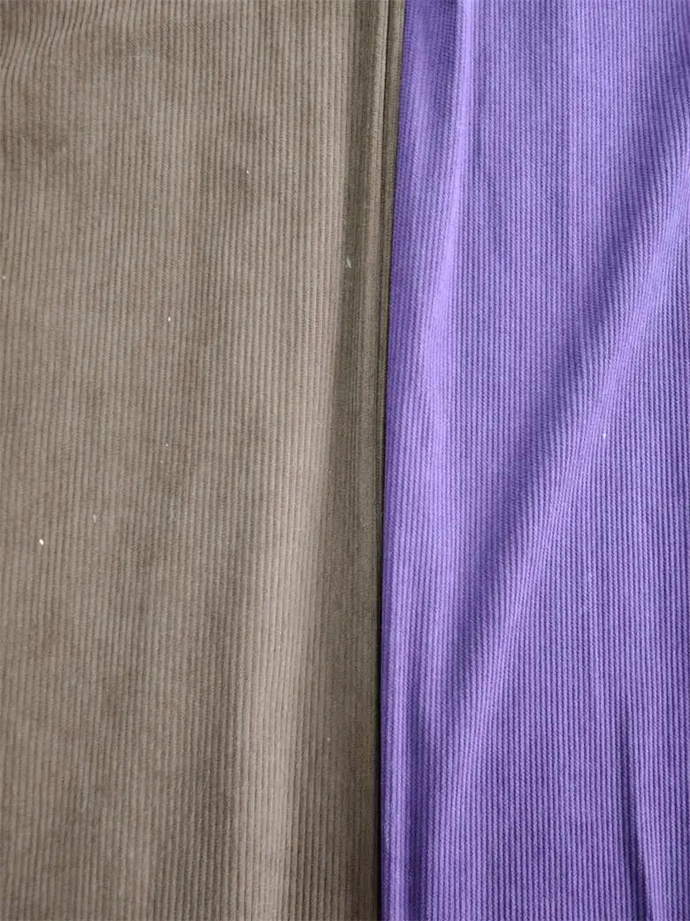 100% Polyester Corduroy Fabric Knitted Fleece Woven/Printed Stripes Design Girls' Dresses Sofas Suits Curtains Garments