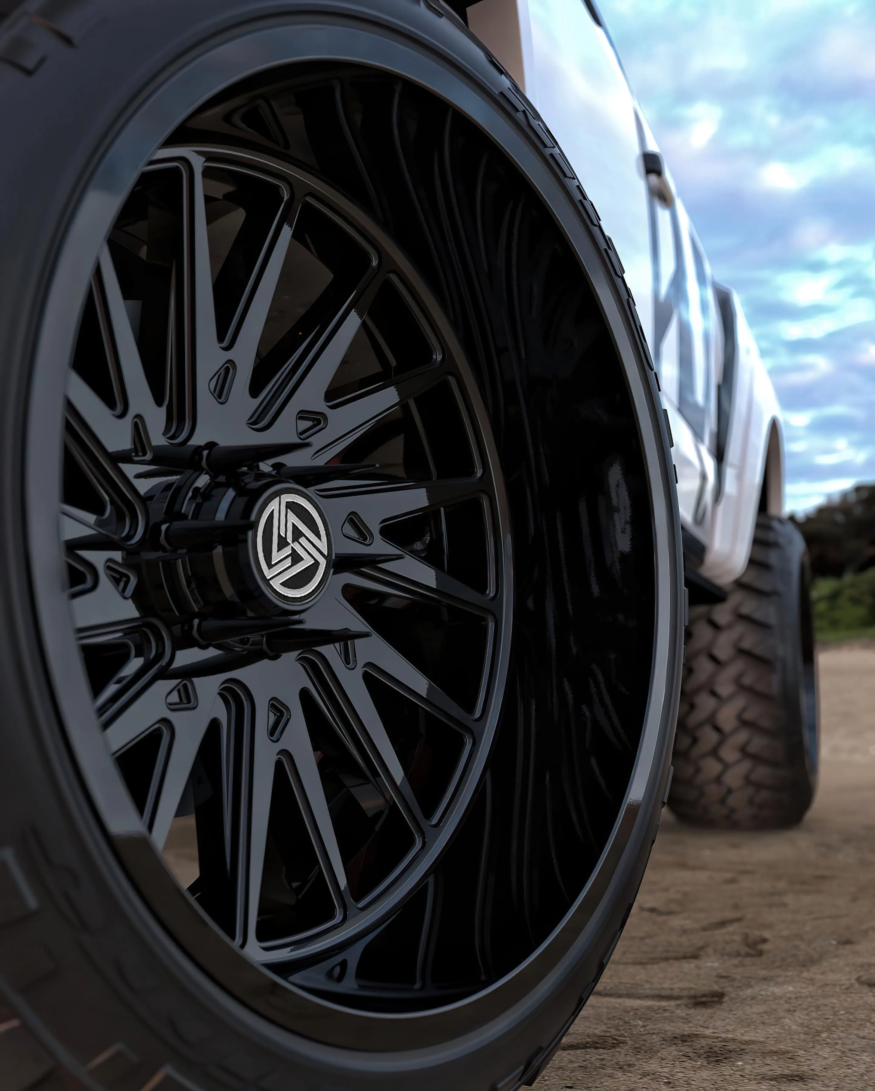 XL Custom Forged Wheels Black Multi Spoke Deep Concave Rims Luxury Alloy Wheels for SUV Pickup Truck Off Road 4x4 - Image 1