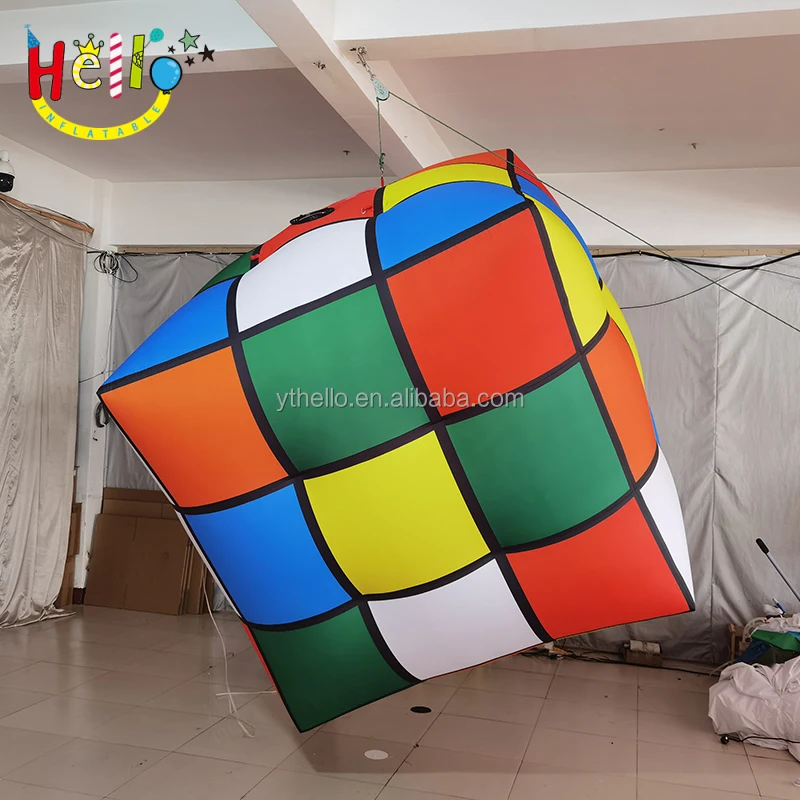 Hot Sale Hanging Inflatable Rubik Cube Model For Advertising Event ...