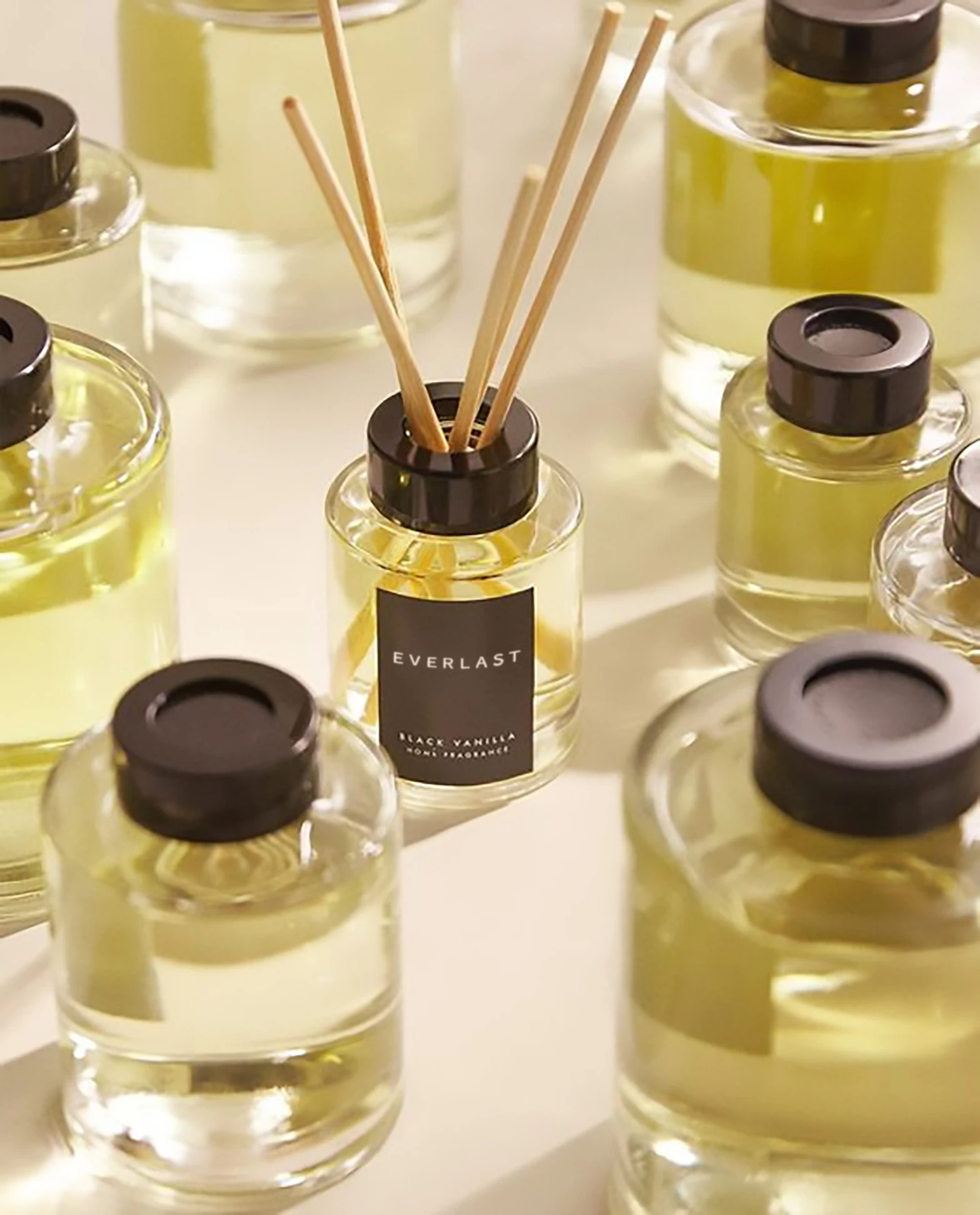 Luxury Glass Reed Diffuser Bottle 100ml 150ml 200ml 500ml Round Shape