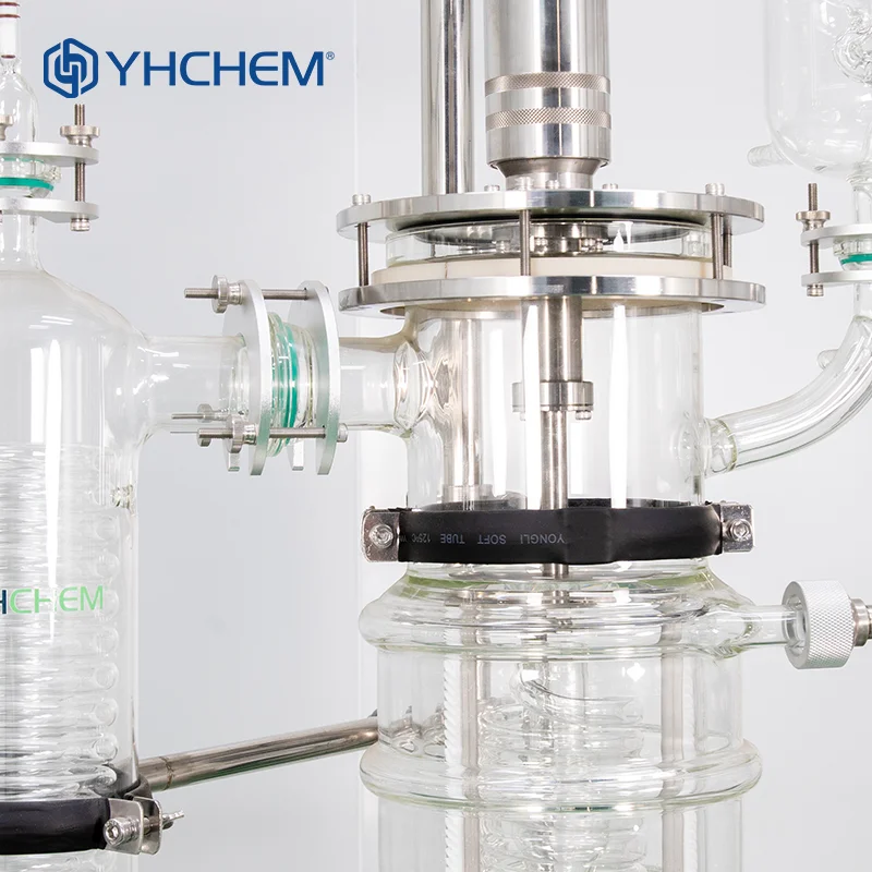 Industrial Short Range Molecular Distillers Separation Purification Glass Molecular Distillation