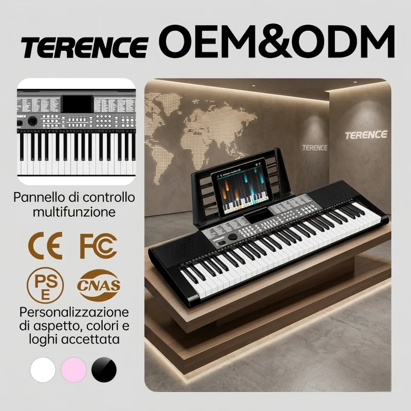 Terence SP611 - 61-Key Electronic Organ for Music Beginners