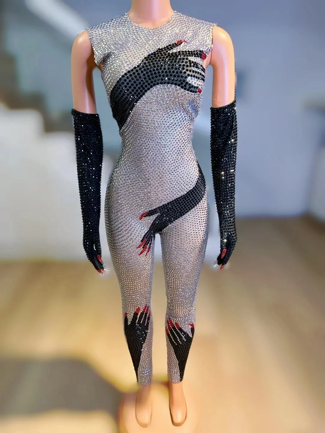 2023 Halloween Stage Costume Sequin Bodysuit