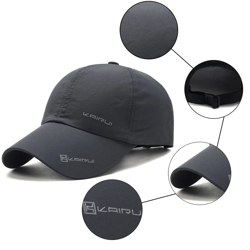 Hothome Quick Dry Baseball Cap Custom Cap Hat for Men Women
