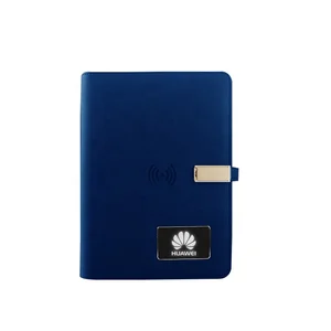 Powerbank Note Book Capacity 8000mah Handmade Business Notebook A5 PU Leather Agenda 3 Wires Available Loose Leaf  Notebooks