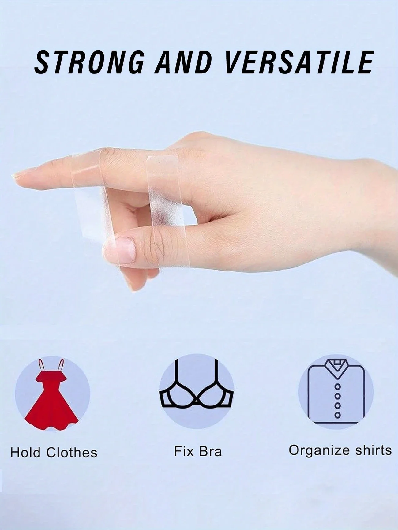 Fashion Clothing Tape Double Sided, Clothes and Body Tape for Women, Dress  Fabric Sticky Tape, 50Strips