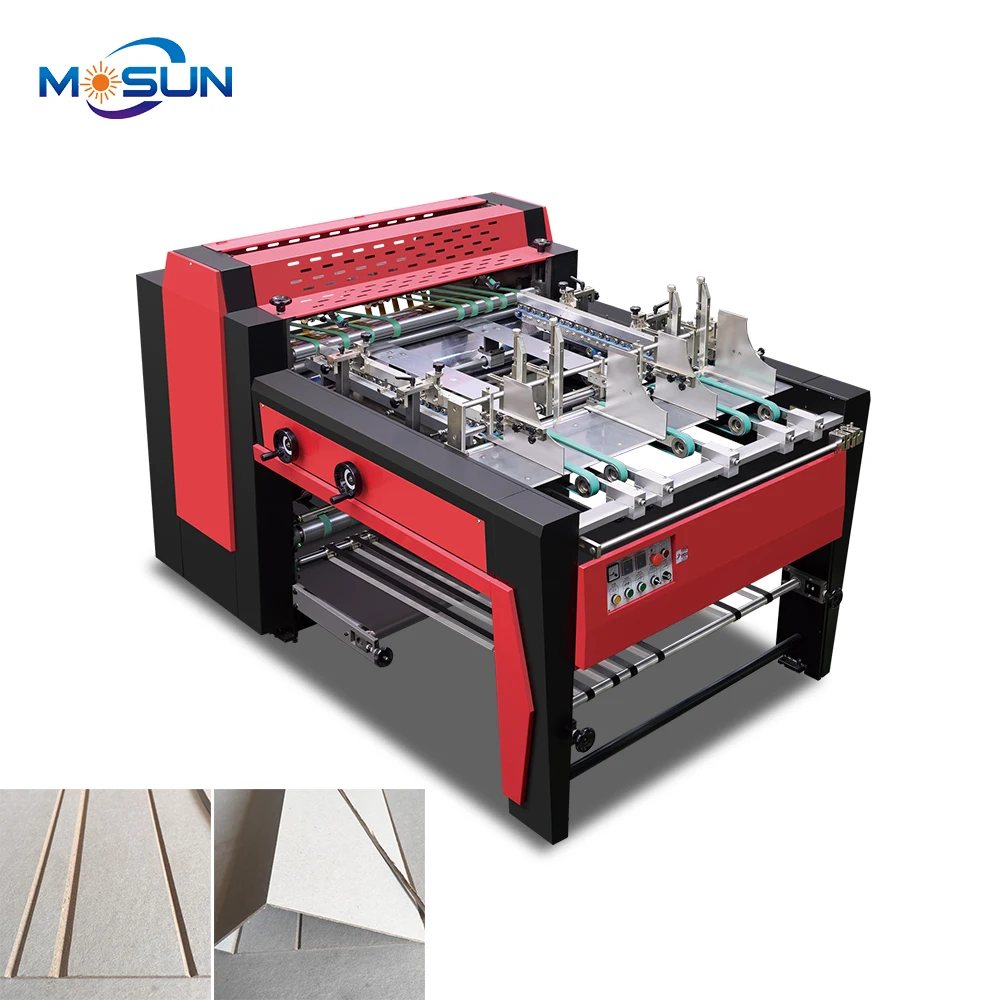 MSKC-1000A Paper Boxes Automatic Gray Cardboard Slotter Machine Grooving Machine Rigid Box Making