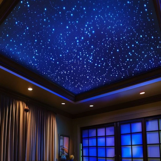 Leart PVC Ceiling Tiles 600*600 7mm - Night Club 3D Wallpaper