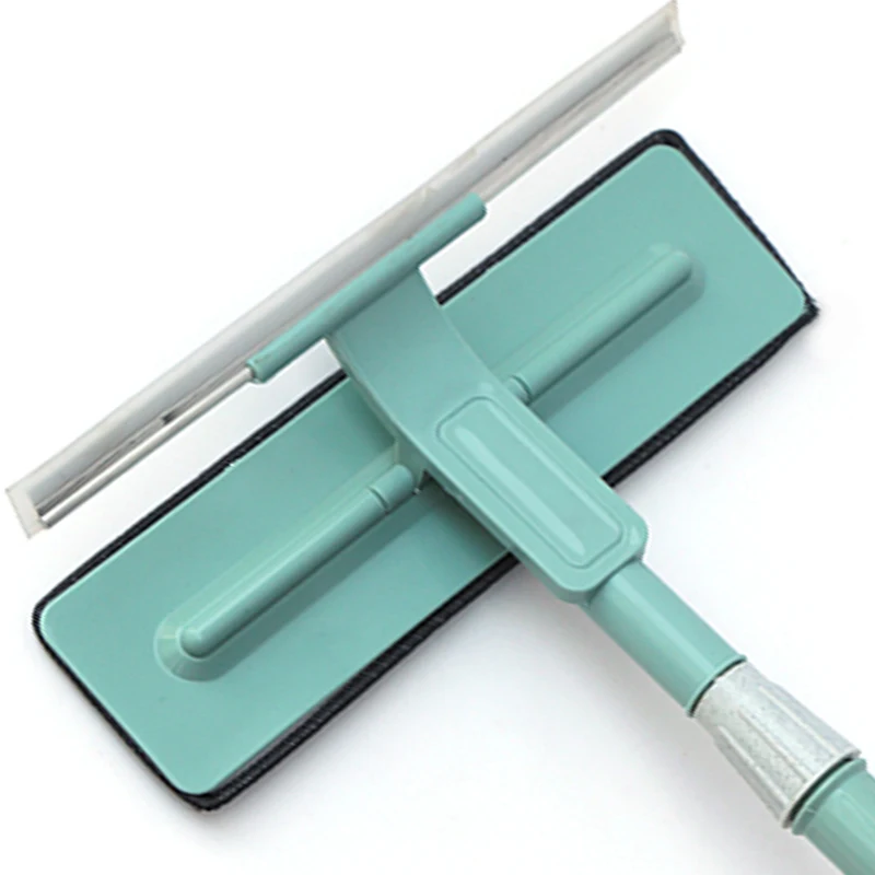 360 Rotating Easy to Assemble Long Telescopic Pole Microfiber Mop Window Mops Glass Squeegees