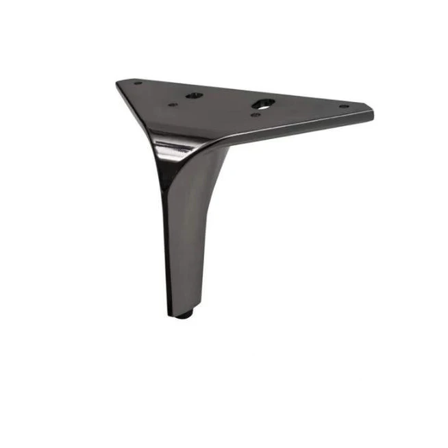 New Arrival Black plating metal legs durable anti-rust sofa bench cabinet legs Contemporary furniture legs