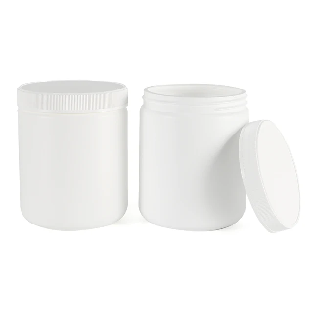 Customize Food Grade HDPE Custom White Plastic Bottle for Capsule/ Gummies/ Medicine/ Powder/ Vitamin / Pharmaceutical Products