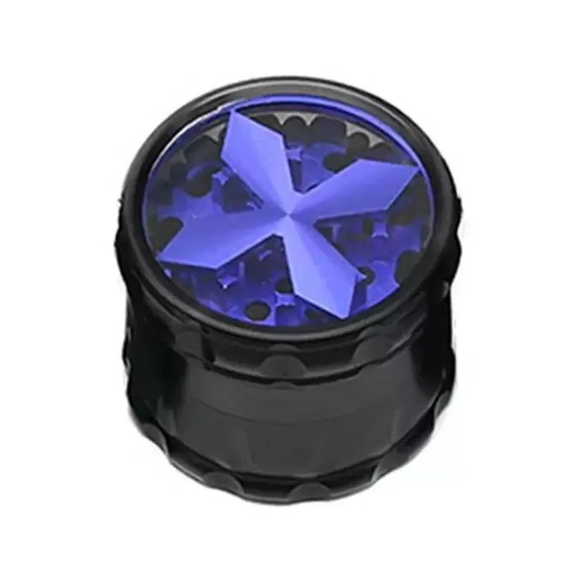Wholesale 4 Parts Zinc Alloy Grinder Dry Herb Smoke Vaporizer Tobacco Pipe Mixed Color Smoking Grinder