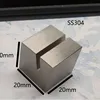20*20*20 mm, ranura inclinada de 2 mm