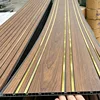 Wood Grain With Gold Line