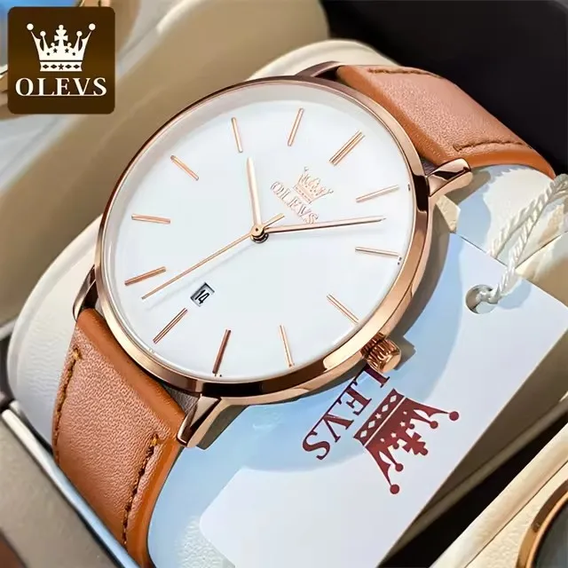 OLEVS 5869 Men's Ultra Thin Quartz Watch Fashion Sport