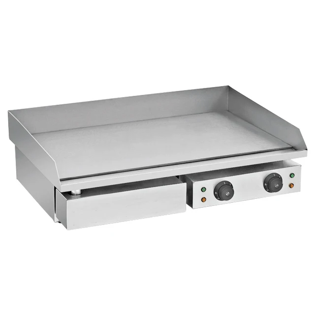Restaurant Equipment Stainless Steel Bbq Electric Flat Griddle Table