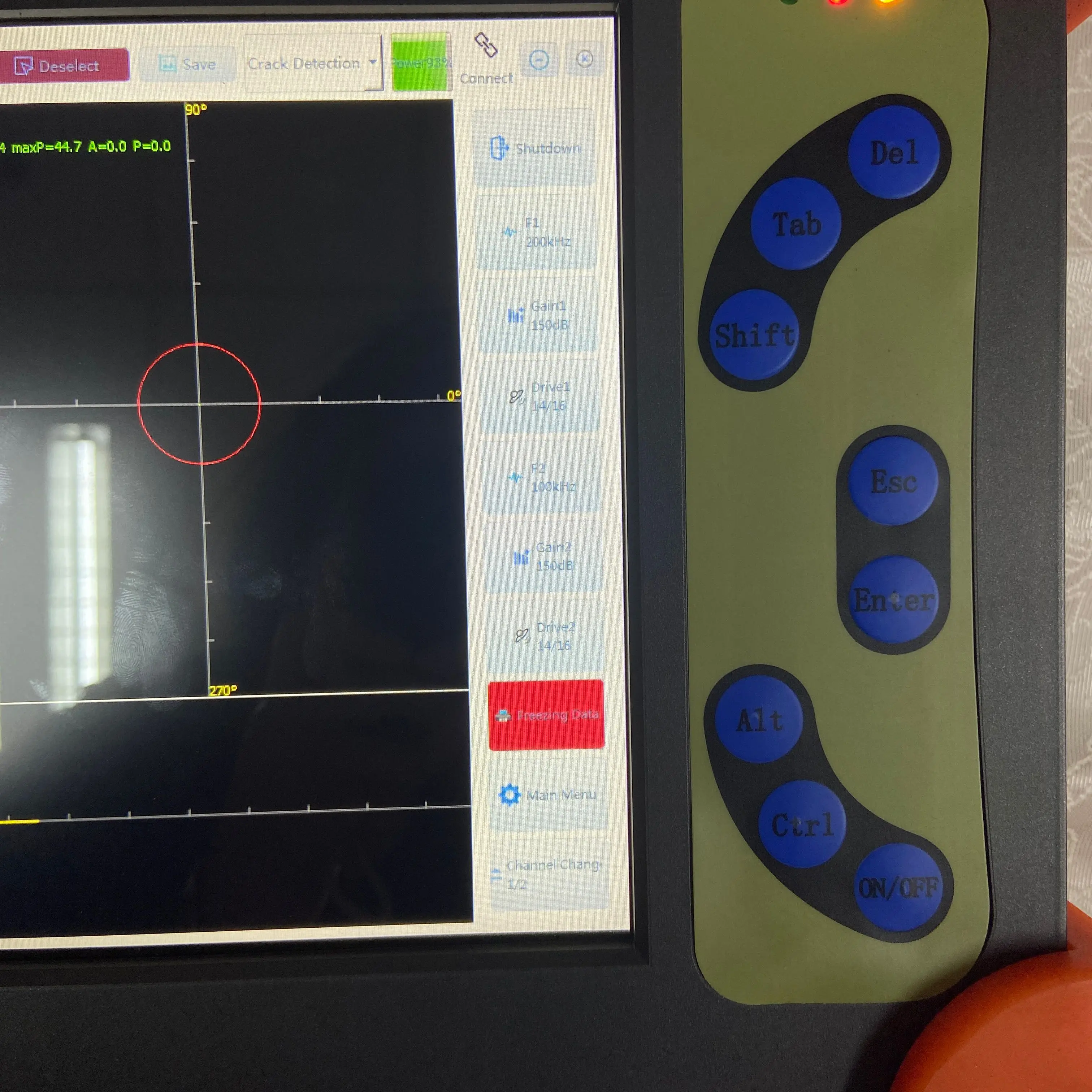 HEF-600 Eddy Current Flaw Detector - Real-Time Readings