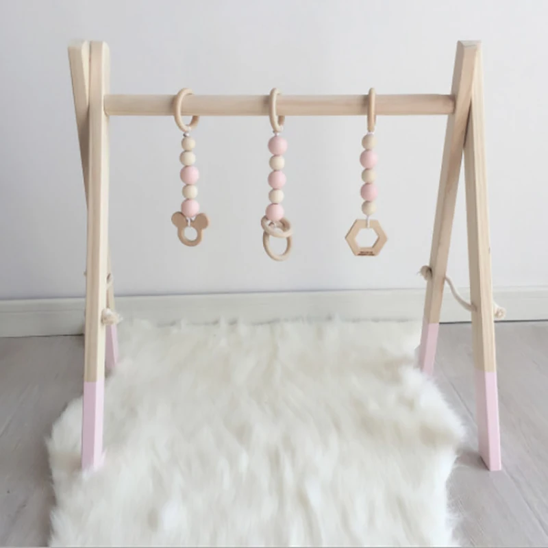 Деревянная безопасная детская полка для