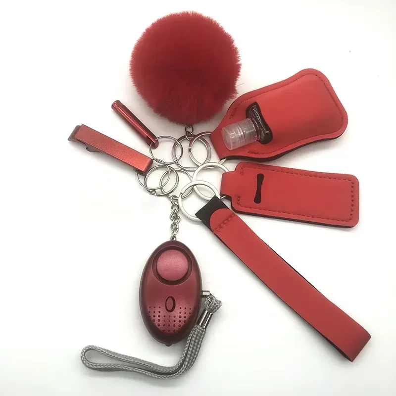 New Arrival Diamond Bling Self Defense Keychain Set Crystal Bling Defense Tools Shiny Women Souvenir Metal Keychain