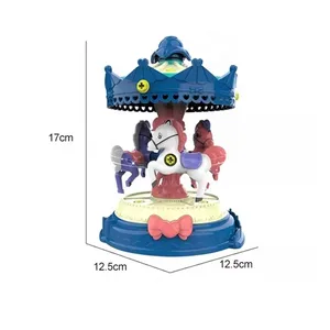 Pretend Play Scene 6 Months Baby Sensory Toys Interactive Christmas Gift Carousel Toy Baby Assembling DIY Toy