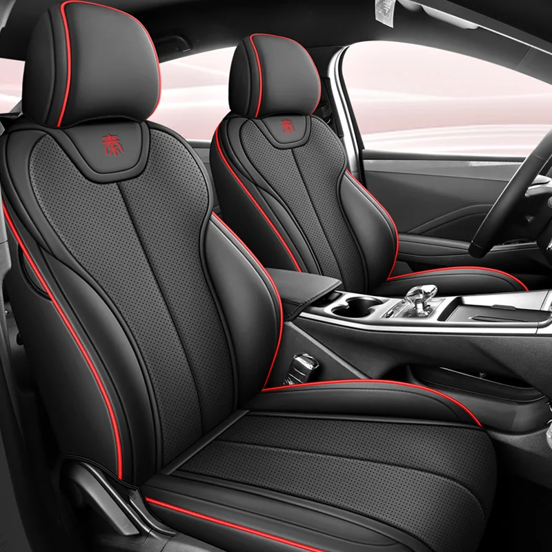 Seat Kits for 2025 BYD Qin PLUS DM-i Custom Full Car Accessories Seat Cover Premium Faux Leather Front and Rear Full Covered