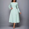 Menta verde plus size elegante abito madre della sposa