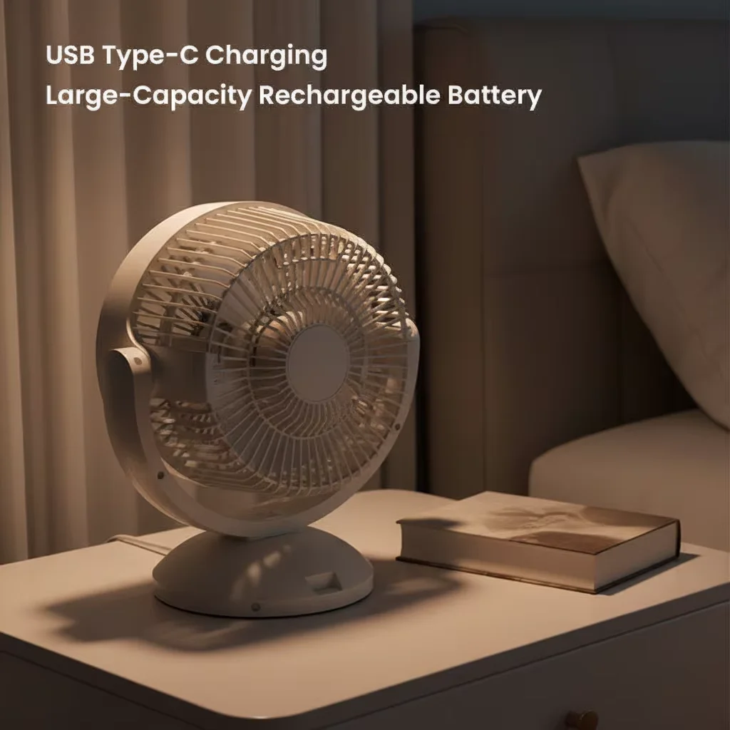 English Portable Clip Fan, USB, Plastic - detail 14