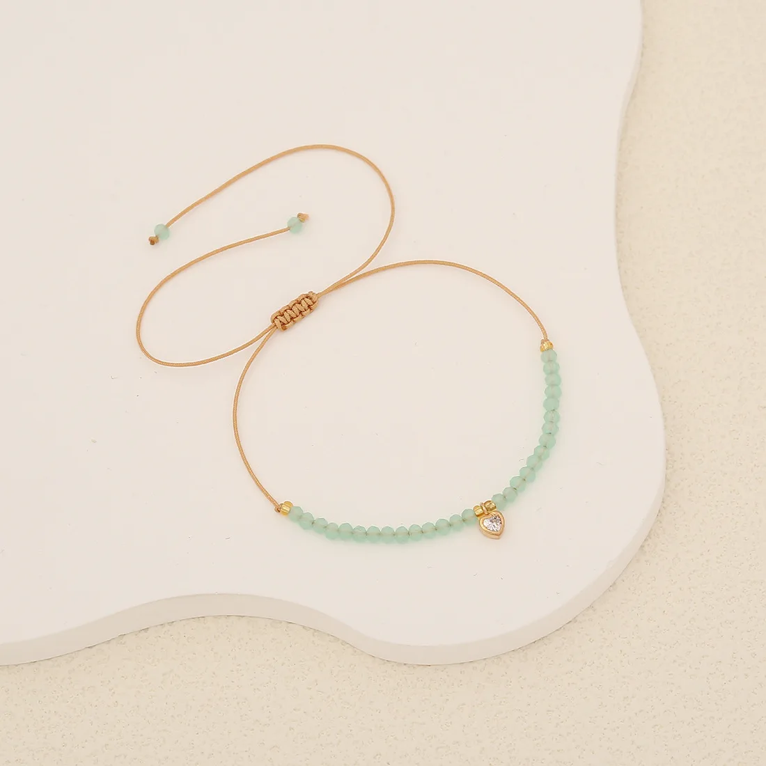 2025 Fashion 18K Gold Plated Beaded Bracelet Bohemian Crystal