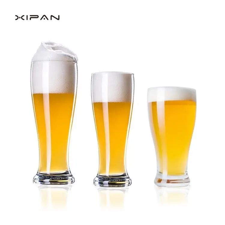 Wholesale Custom Logo Beer Glasses Set Pilsner Pint For Men Bar