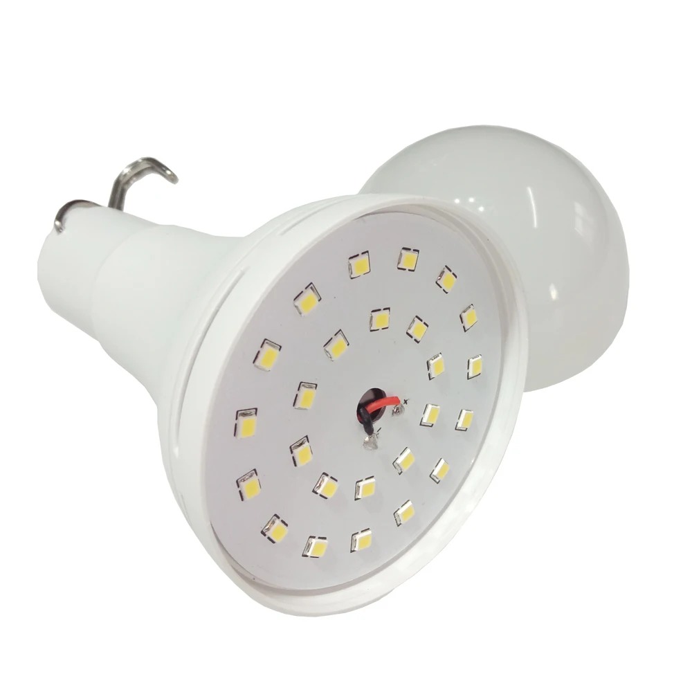 Solar Powered LED Bulbs with Lithium Battery Rechargeable LED Light for Camping Lighting Solar Energy Light