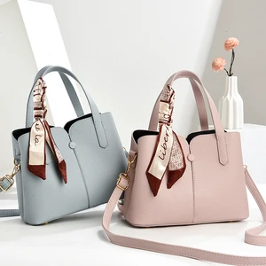 Textured PU Scarf Accent Luxury Handbags Bolso Para Mujer  Women's Tote Bags Shoulder Bag Fashion Daily Purses 2026