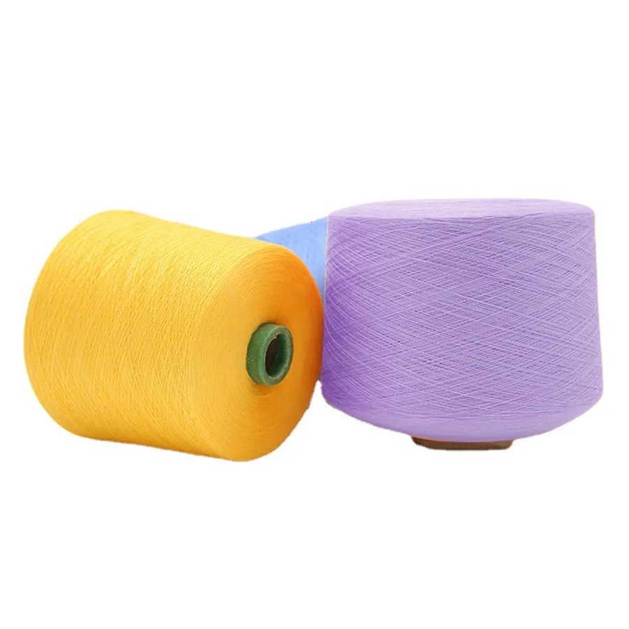 Good Quality Viscose Yarn 2/48NM 50%Ecovero Viscose 35%Nylon 15Wool Machine Washable Blended Yarn