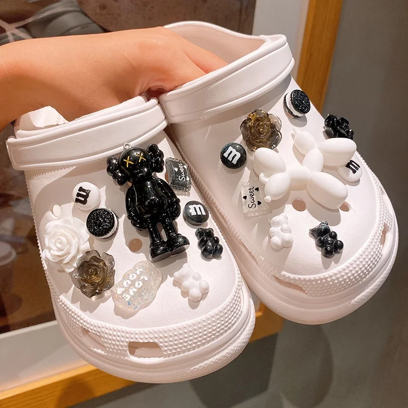 Shoes, Kaws Style Mixed Croc Charms