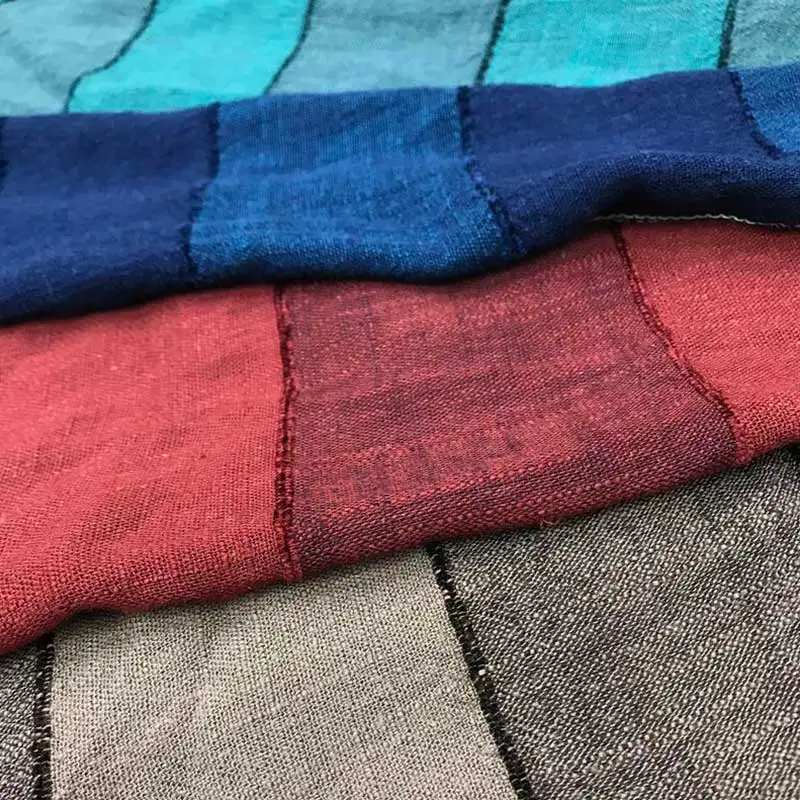 Professional Manufacture Wholesale Sustainable Stripe Linen Cotton