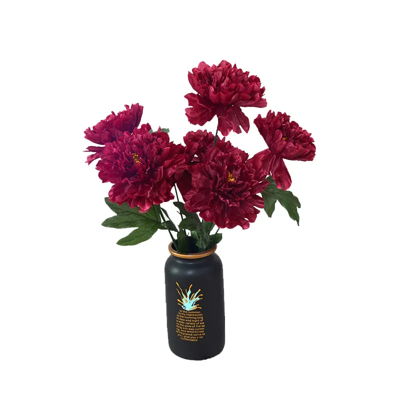 Artificial Peony Flower Wedding Home Decoration 7 Heads Silk Peony Bouquet Buy Artificial
