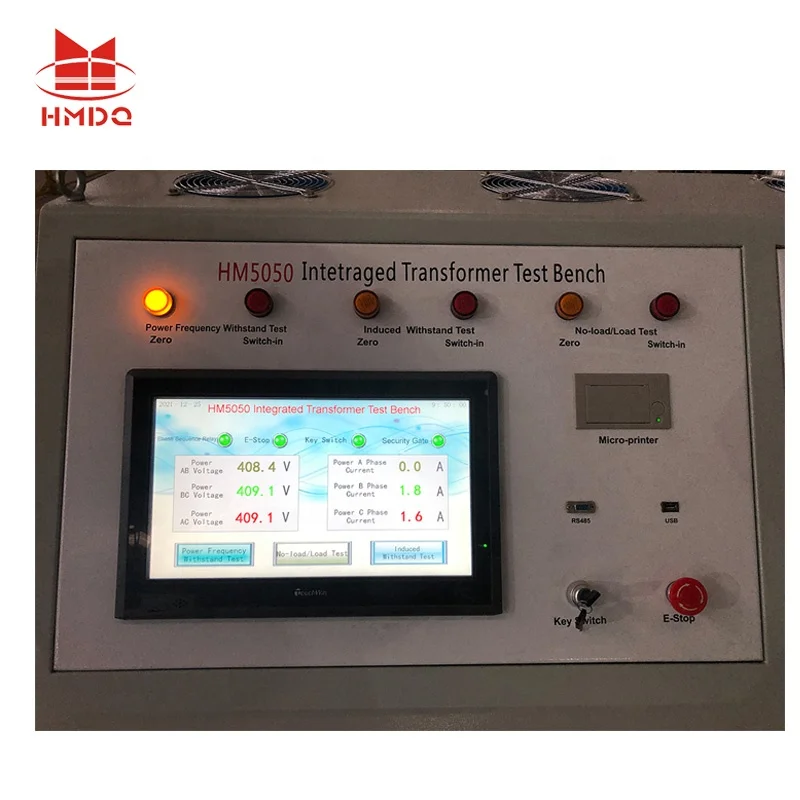 HM5050 Full-automatic Integrated Multifunctional Comprehensive Three Phase Transformer test Bench for Transformer test System