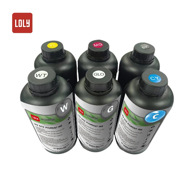 UV DTF Varnish Ink Cup Specialty Dye Varnish Transfer Stickers Printer 1000ml Inks Wholesale with Bottles Packaging