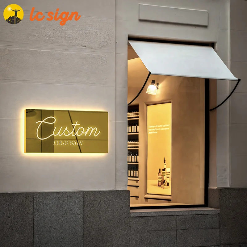 Outdoor Advertising Shop Backlit Led Light Box Signage Acrylic LED Shop Front Sign Vacuum Forming Round Light Box