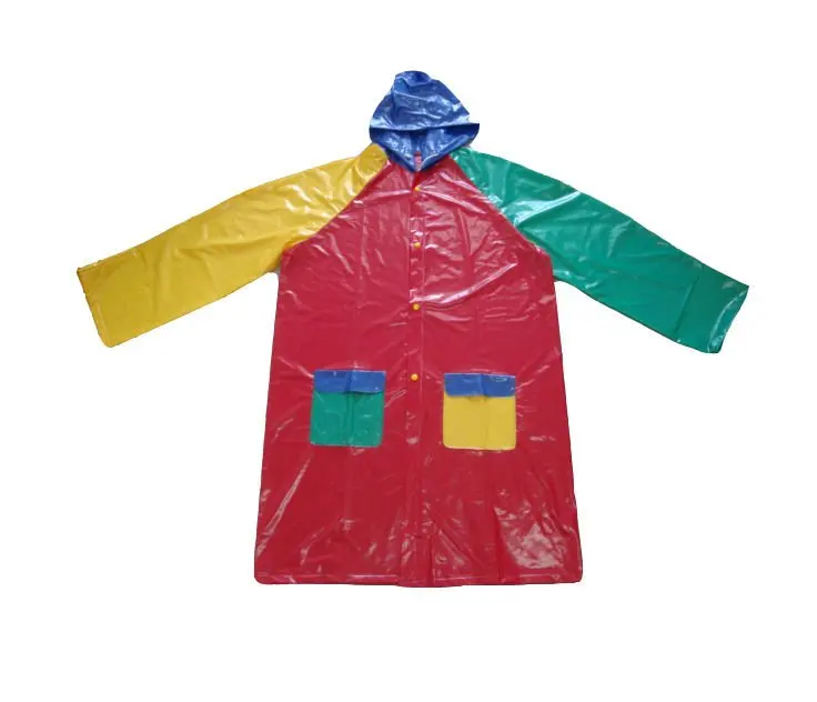 Multi hot sale coloured raincoat