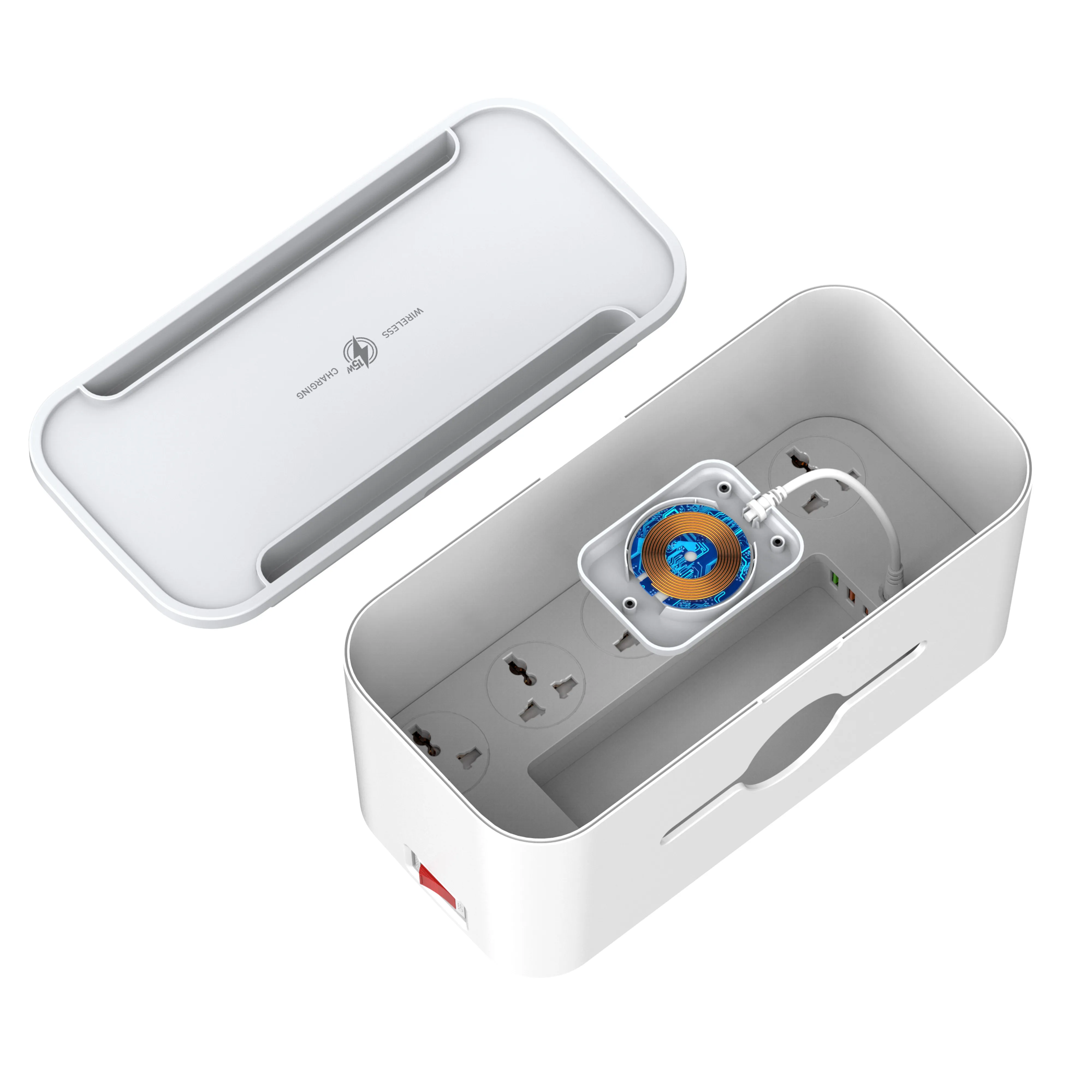 LDNIO SN5311W Management Power Strip Box 5 Port 3 USB  Wireless Charger POWER SOCKET