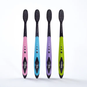 Luxury Disposable Manual Toothbrush for Adults High Quality Nylon Bristled Soft Charcoal Plastic Household Toothbrush