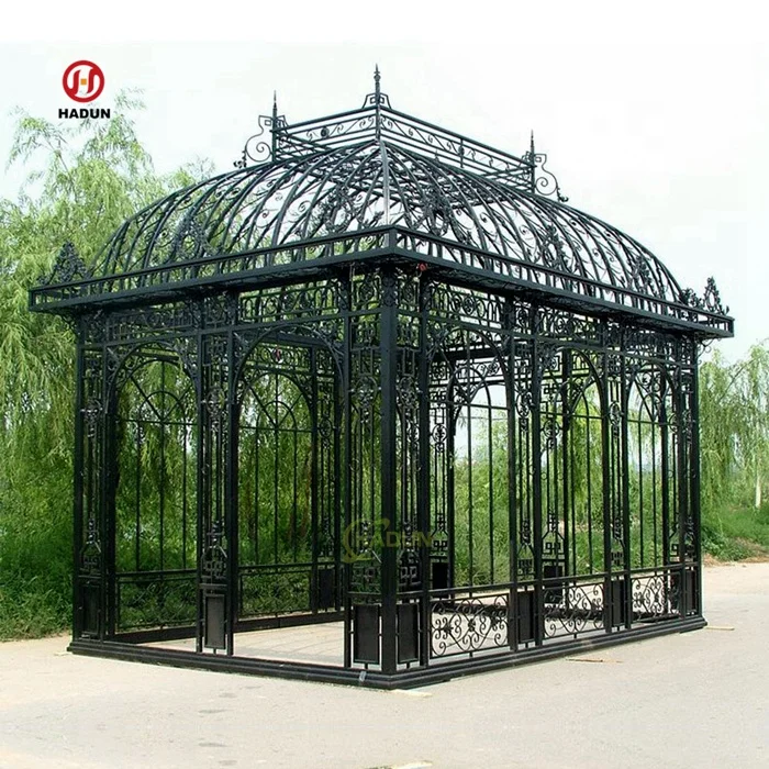 クラシカル大型アイアンガゼボ | カスタムデザイン対応 | 庭に最適