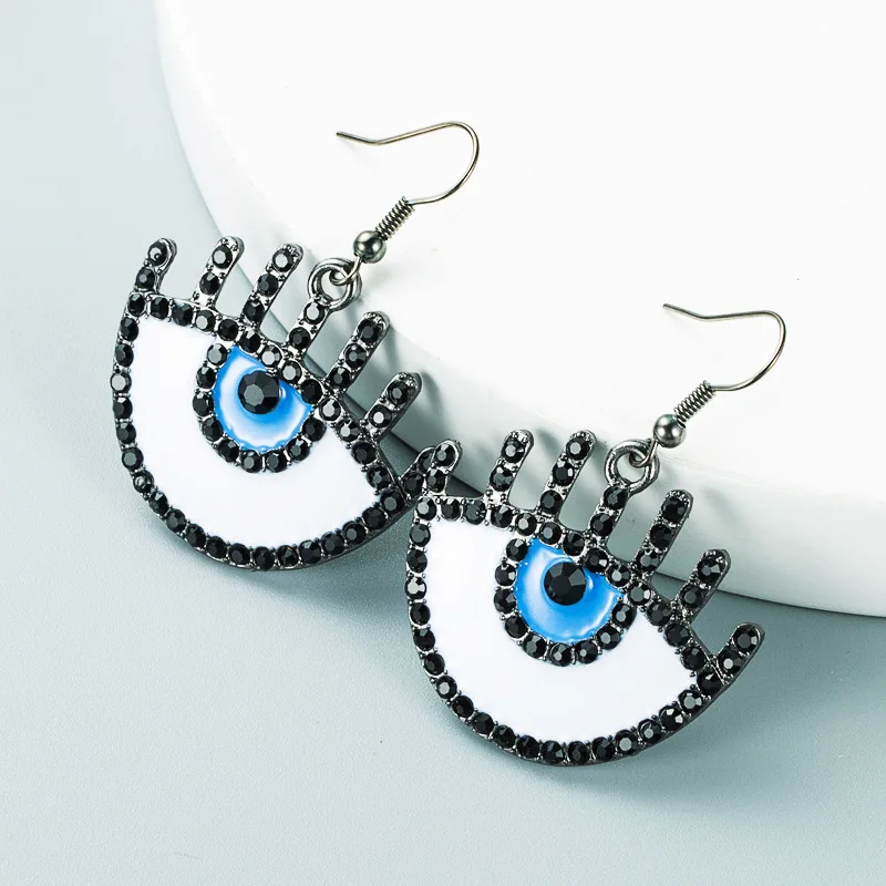 blue devil earrings