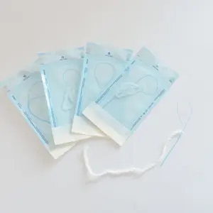 Daily Care Unique Design Super Floss for Orthodontic Use Pre-cut Expandable Nylon Floss with Threader Individual Pack