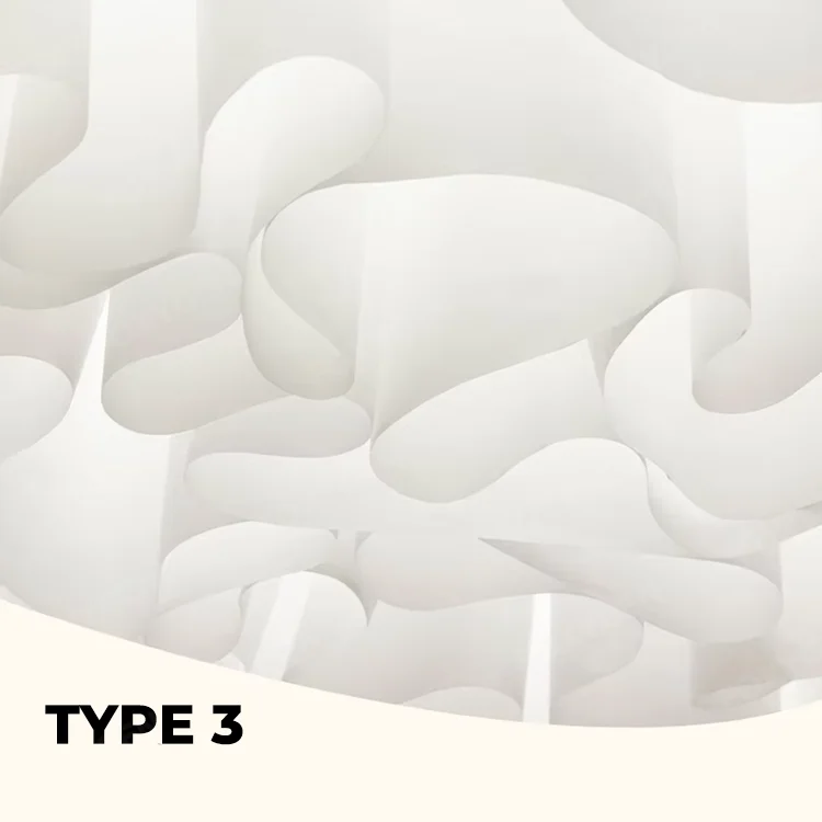 French Textured Paper Modern Style Drop Cloth Ceiling Fabric Drop a Grade Ceilingfor Hotel Shop factory