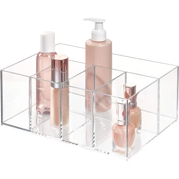 Custom Clear Acrylic Makeup Organizer Desktop Cosmetics Organizer Box Classification Management Storage Box