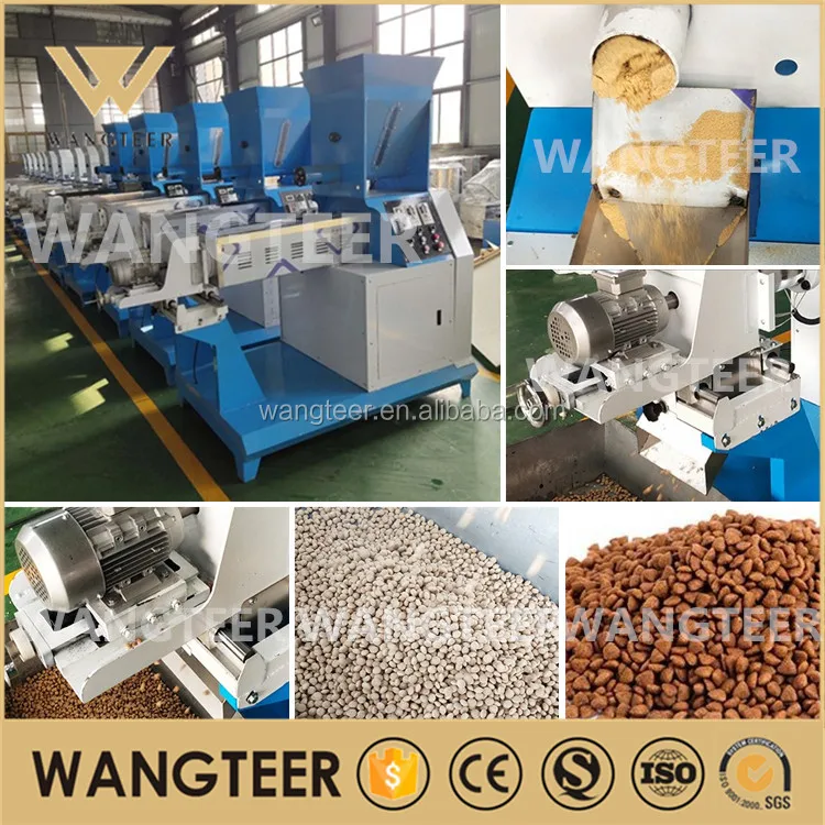 Auto Kibble Machine Professional 120kg/h Automatic Floating Fish Extruder Quality Dog & Cat ...