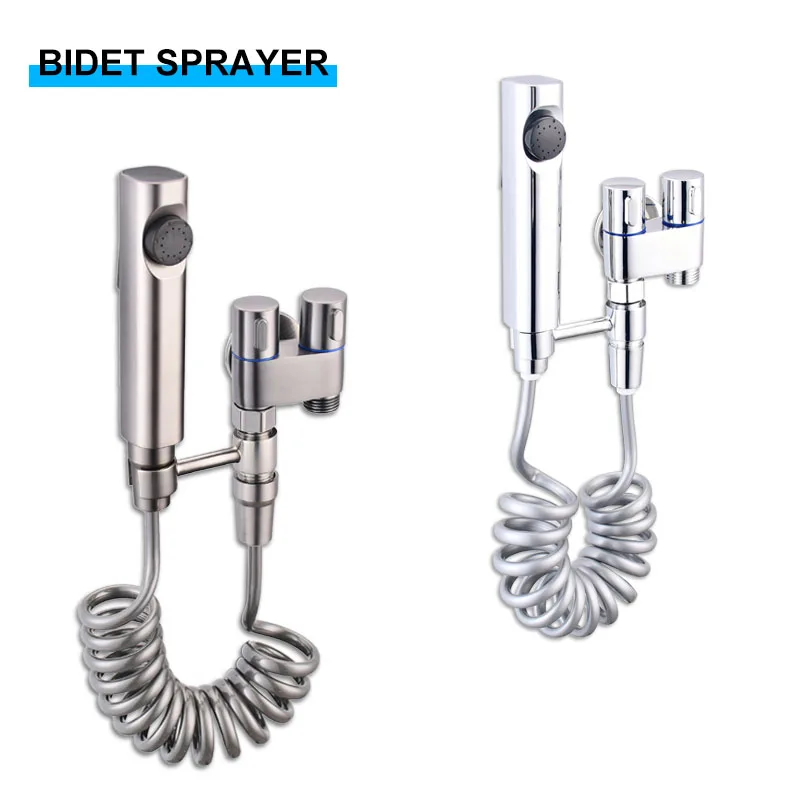 Bathroom Handheld Bidet Sprayer Stainless Steel Toilet Adjustable