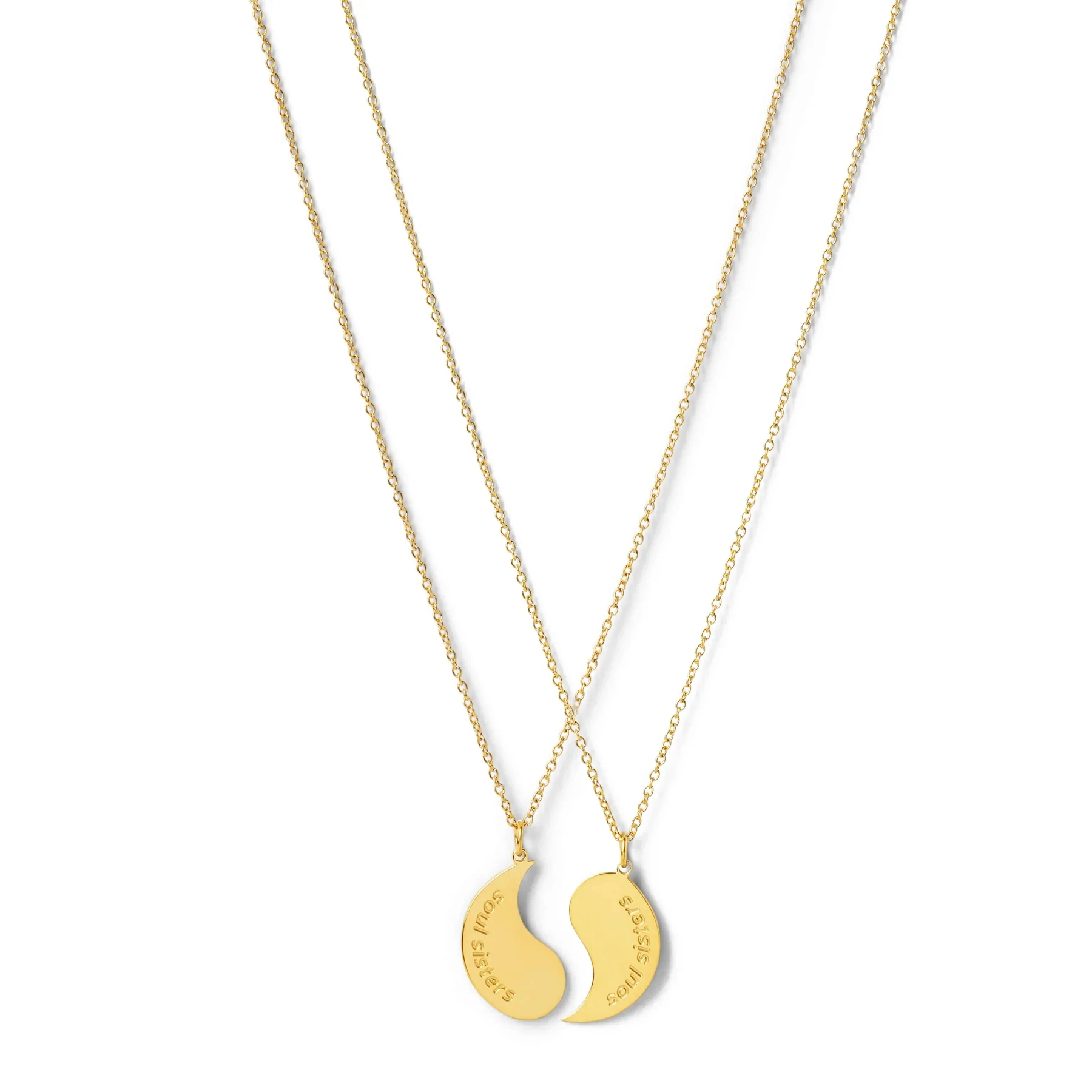 Zibuyu Necklace for Girls featuring Heart-Shaped BFF Panda Pendants | 2 Pcs Friendship Gift