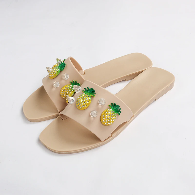 pineapple jelly sandals